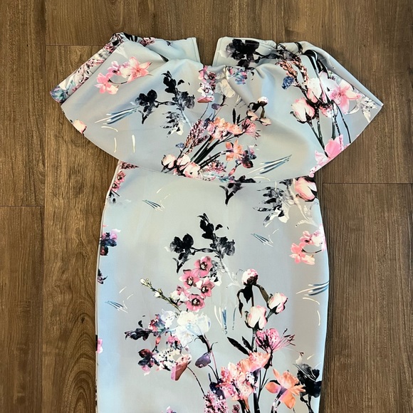 NWT Pretty Little Thing Floral Midi Dress - Picture 3 of 4